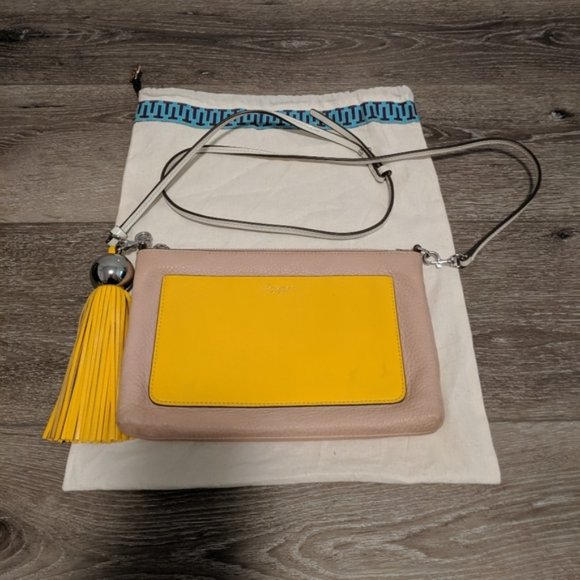 Tory Burch color block leather tassel crossbody - Picture 1 of 6